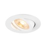 SLV New Tria 68 Foco Aluminium Blanco Esférica | Recorte 68mm - Apta para 1x GU10 