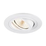 SLV New Tria 75 Foco Aluminium Blanco Esférica 8.3W 705lm 38D - 927 Luz Muy Cálida | Recorte 75mm -  Mejor Reproducción De Color - Regulable 