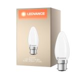 Ledvance Classic LED B22 Vela Mate 3.4W 470lm - 827 Luz Muy Cálida | Reemplazo 40W