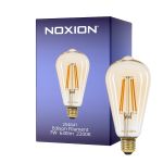 Noxion LED E27 Edison Con Filamento Ámbar 7W 630lm - 822 Luz Muy Cálida | Regulable - Reemplazo 50W