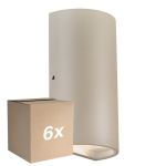 Multipack 6x Nordlux Rold Luz De Pared Metal Marrón Up & Down 10.5W 350lm - 830 Luz Cálida