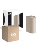 Multipack 6x D'Lite Luz De Pared Vossem Beige Up & Down | Apta para 2x GU10 