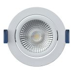 EcoDim Empotrado Foco Blanco 6W 450lm 60D 827- 860 Ajustable Blanco | RGB - 85mm - Recorte 75mm - IP54 - Zigbee Regulable