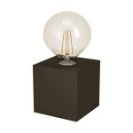 Eglo Lámpara De Mesa Prestwick 2 Acero Bronze | IP20 - Apta para 1x E27 