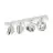 SLV Kalu Foco Aluminium Blanco | Apta para 4x GU10 (AR111) 