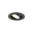 SLV New Tria 45 Foco Aluminium Negro Esférica 4W 360lm 24D - 930 Luz Cálida | Recorte 45mm -  Mejor Reproducción De Color