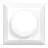 Noxion Placa de cubierta para Dimmer LED | Borde suave - Blanco