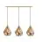 Eglo Colgante De Luz Carlton Acero Oro | IP20 - Apta para 3x E27 