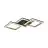 Eglo Luz de techo Calliera Acero Negro Oro 20W 2500lm - 840 Blanco Frio | IP20 - Regulable 