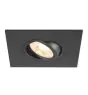 SLV New Tria 75 XL Foco Aluminium Negro Cuadrado | Recorte 75mm - Apta para 1x GU10 