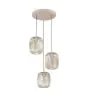 Eglo Colgante De Luz Romazzina Acero Arenoso | Apta para 3x E27