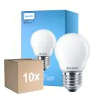 Multipack 10x Philips Corepro LED Lustre E27 Esférica Mate 6.5W 806lm - 840 Blanco Frio | Reemplazo 60W